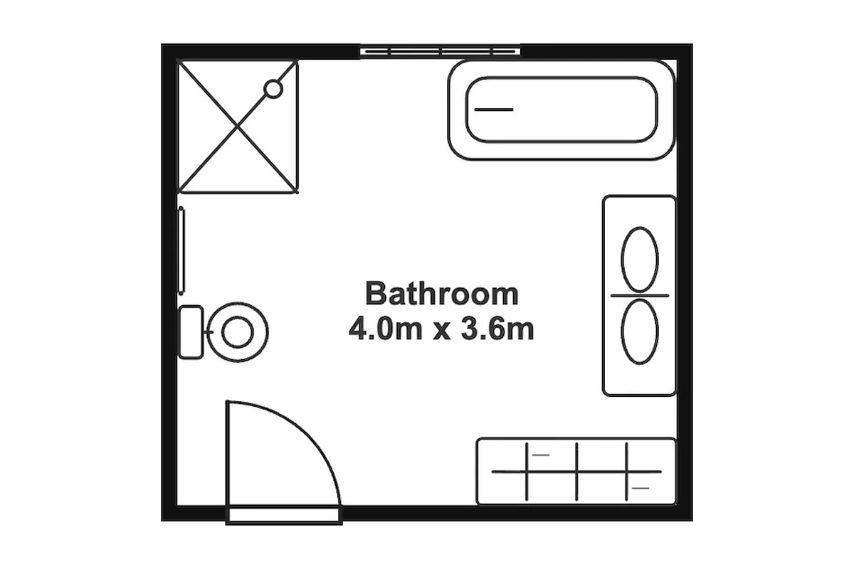 Bathroom floor plan template preview
