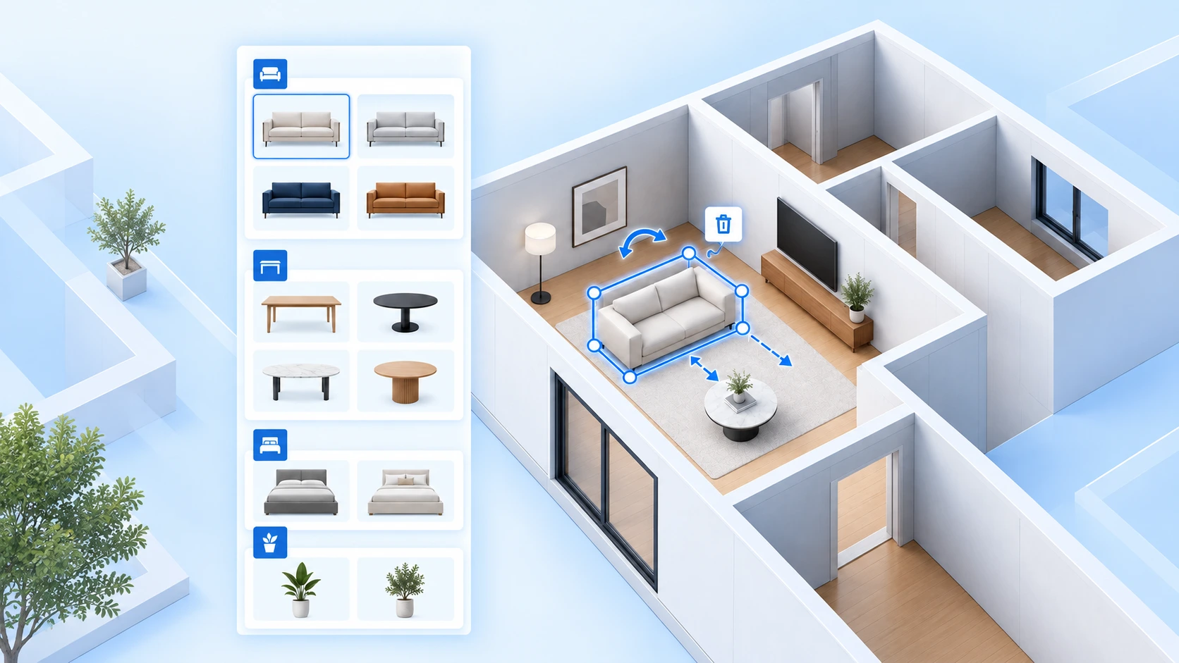 Edit Your Floor Plan Directly on the Canvas