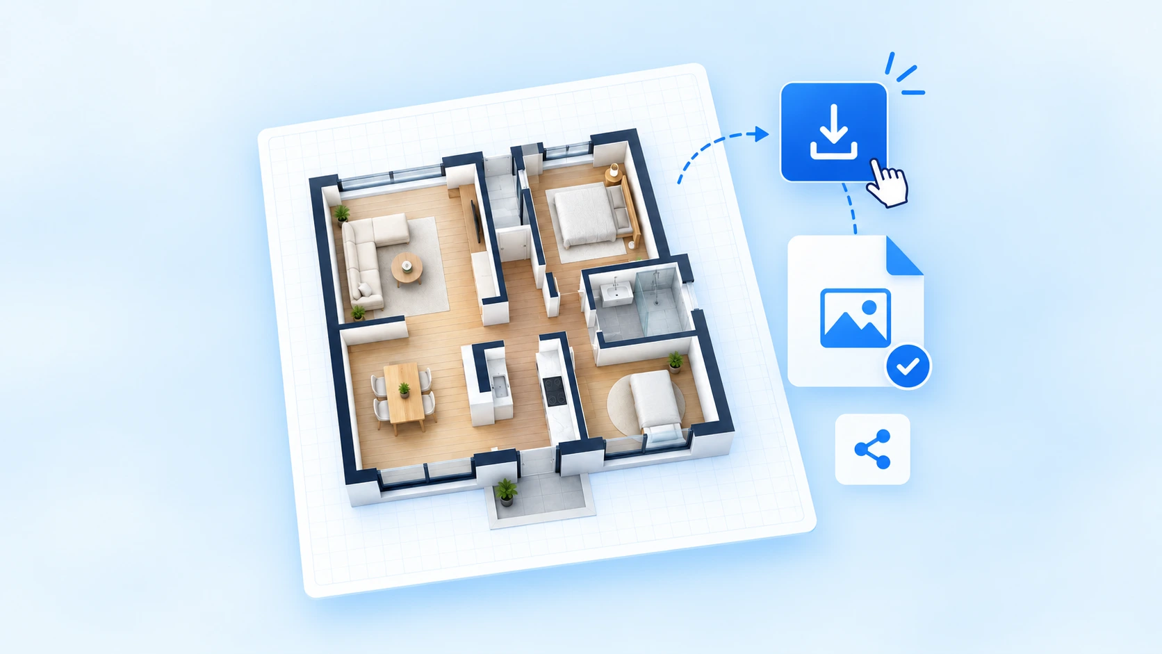 Save, Share, or Export Your Floor Plan