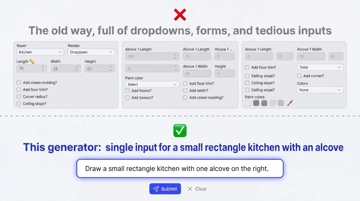 No Forms. No Dropdowns. Just Words.