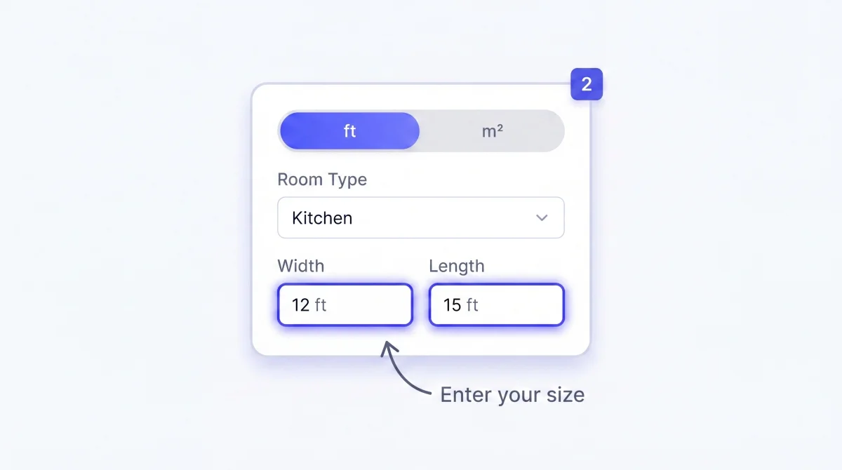 Step 2: Set Dimensions & Preferences