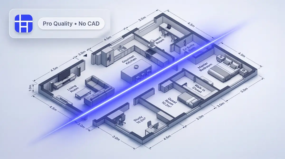 Professional-Quality Floor Plans in Seconds