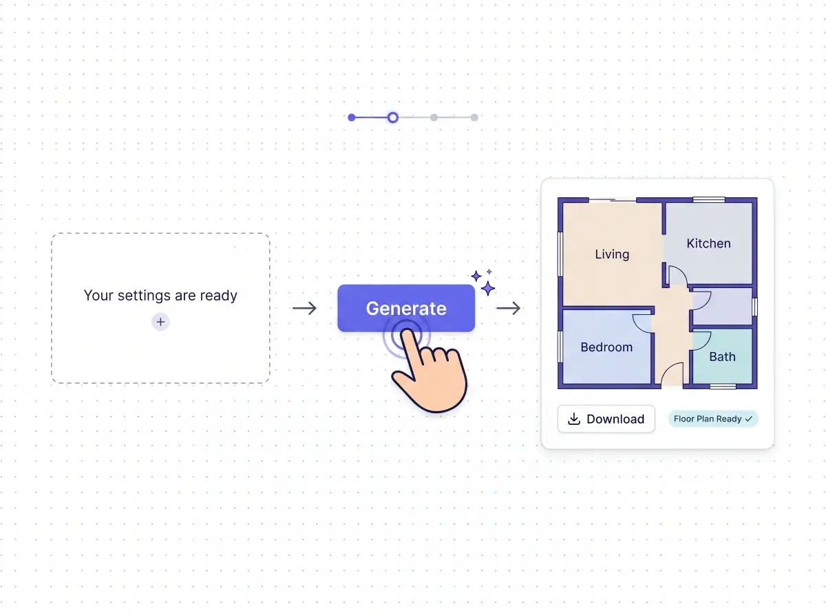 Generate, preview, and download your floor plan