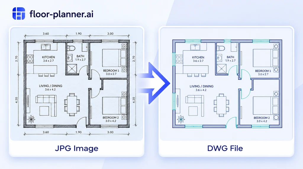 Floor plan conversion preview