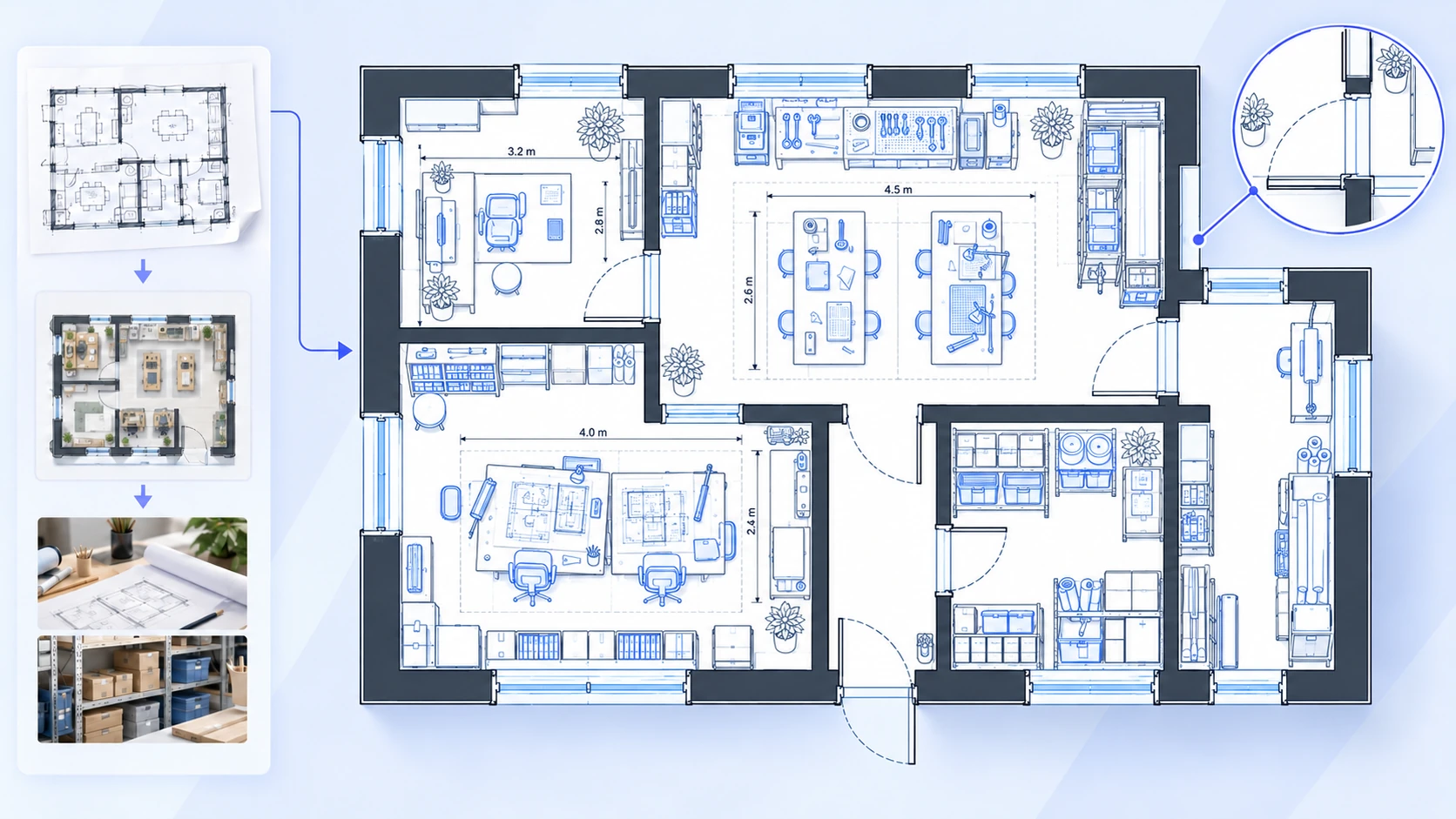 Source outline compared with a DXF preview detail