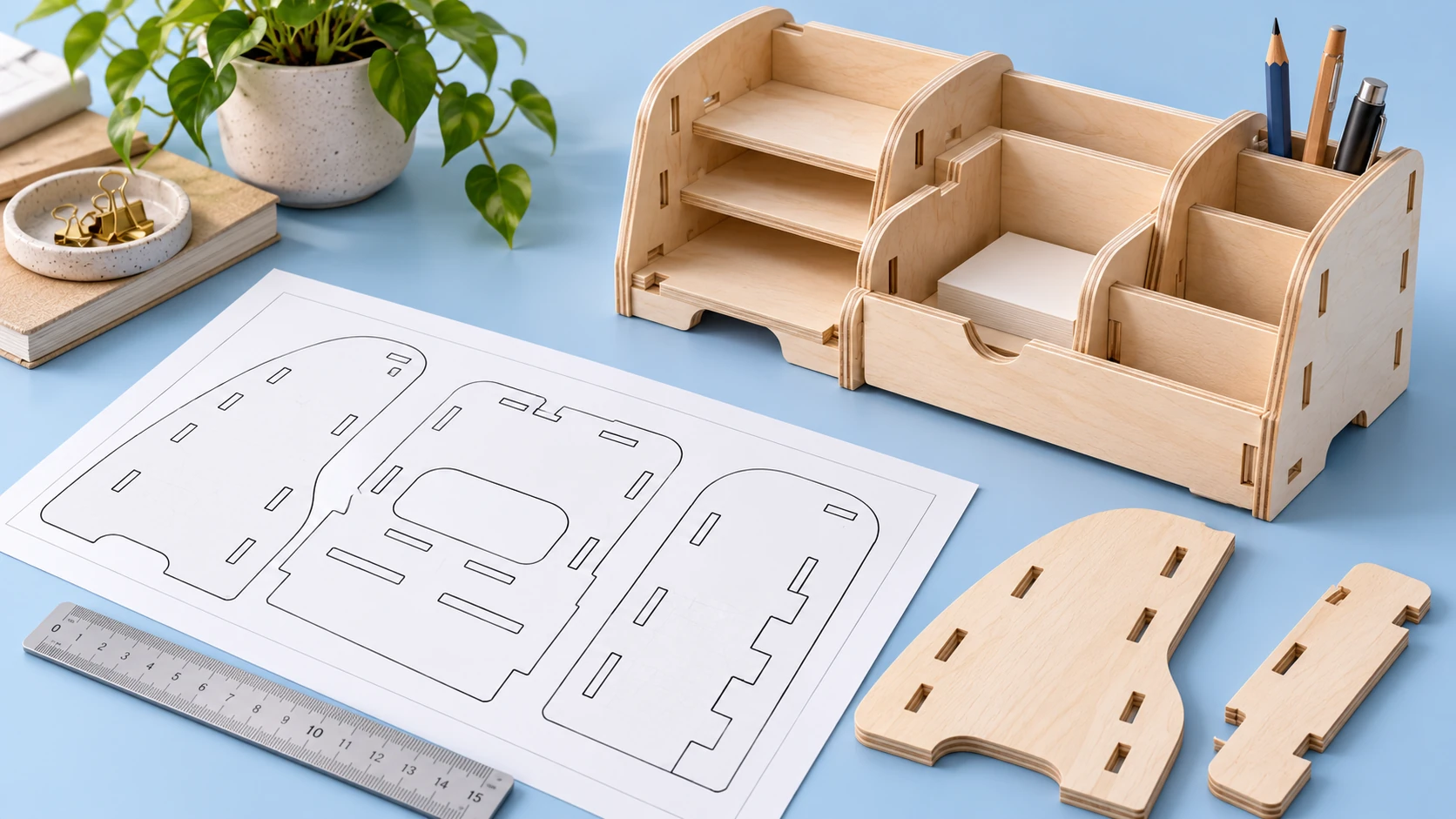 Woodworking patterns compared with template pieces
