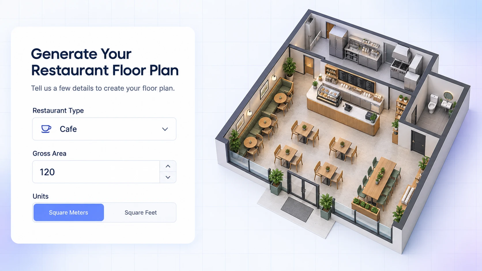Choose Your Restaurant Type and Area